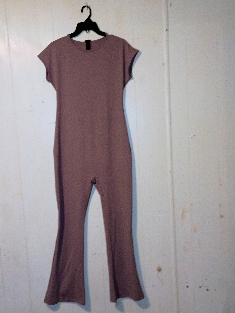 Flare Jumpsuit in Mauve Size XL